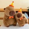 Peluche capybara d'anniversaire