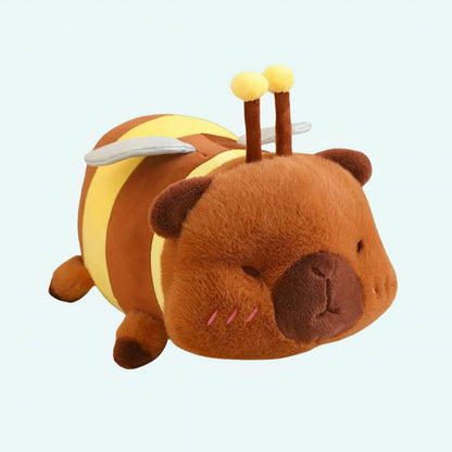 Peluche capybara déguisé en abeille
