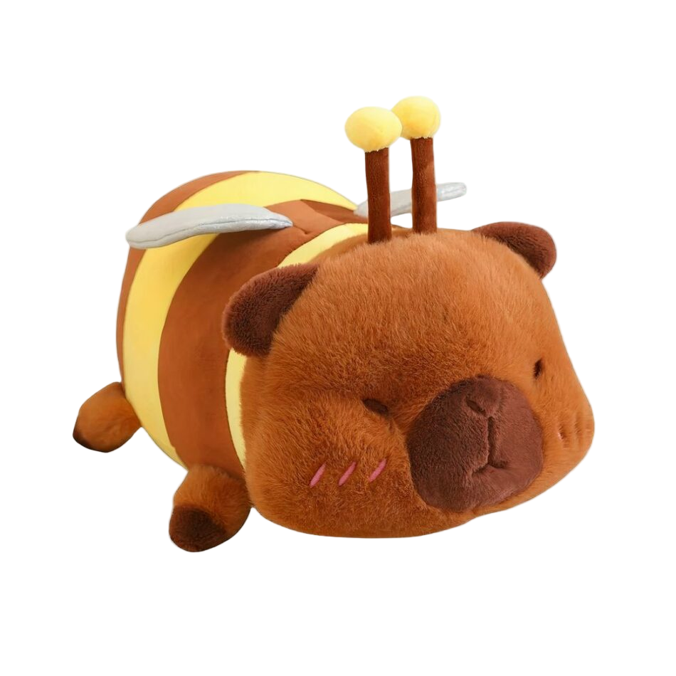 Peluche capybara déguisé en abeille