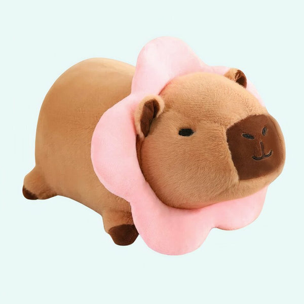 Peluche capybara déguisée style kawaii