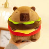Peluche capybara hamburger