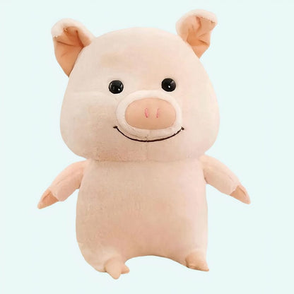 Peluche cochon heureux