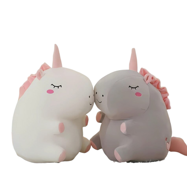 Peluche licorne super douce blanche