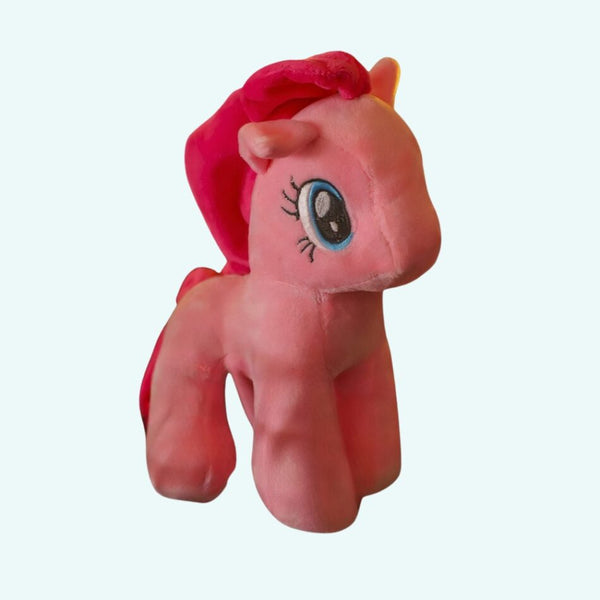 Peluche poupée licorne rose