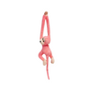 Peluche singe kawaii longue queue rose