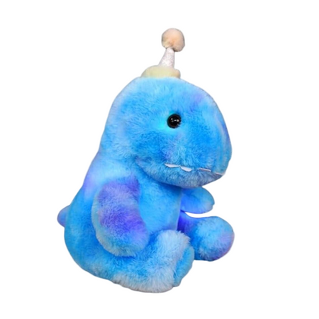 Veilleuse peluche dinosaure bleu