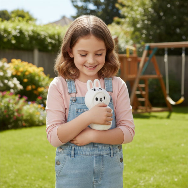 Peluche Stray Kids du lapin blanc de Lee Know style kawaii