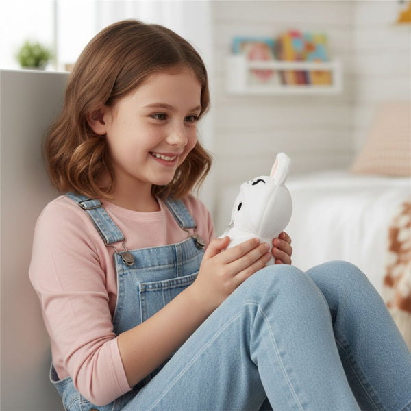 Peluche Stray Kids du lapin blanc de Lee Know style kawaii