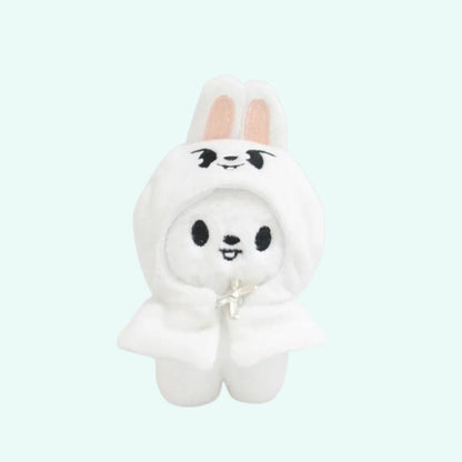 Peluche Stray Kids du lapin blanc de Lee Know style kawaii