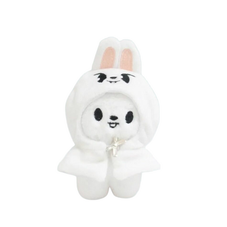 Peluche Stray Kids du lapin blanc de Lee Know style kawaii