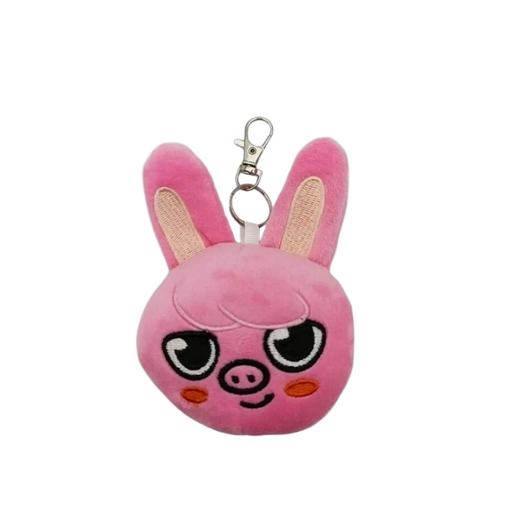 Peluche Stray Kids Changbin porte-clef lapin rose kawaii