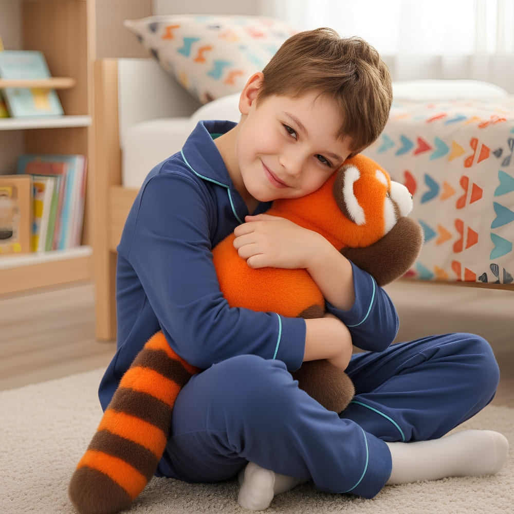 Peluche panda roux paresseux