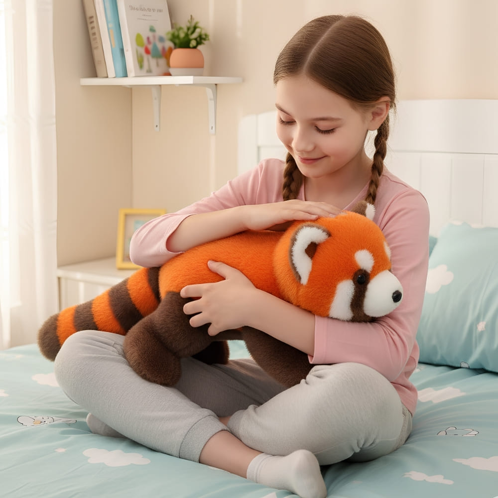 Peluche panda roux paresseux