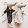 Peluche souris couple de mariés