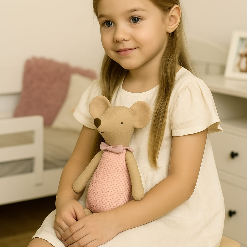 Peluche souris doudou mignon