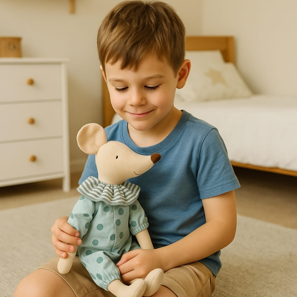 Peluche souris doudou mignon