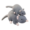 Peluche souris grise à longue queue