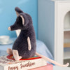 Peluche souris grise toute douce