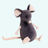 Peluche souris grise toute douce