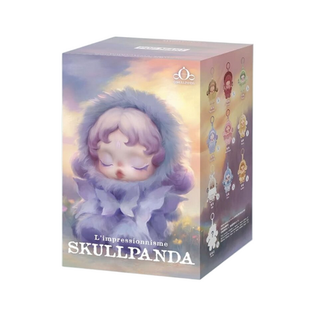 Blind box peluche style Skullpanda thème floral