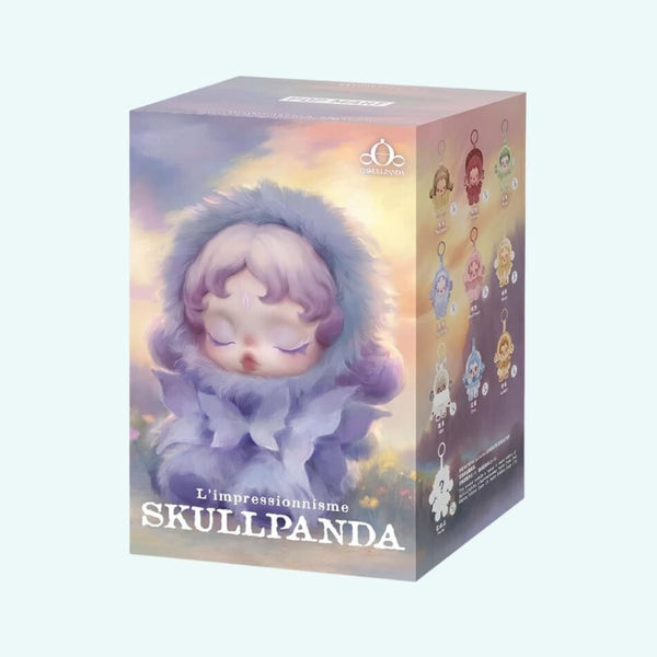 Blind box peluche style Skullpanda thème floral
