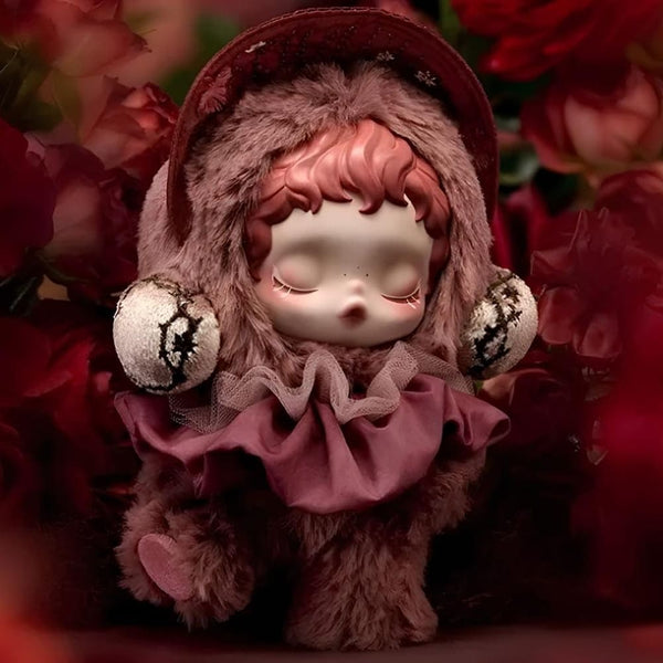 Blind box peluche style Skullpanda thème floral