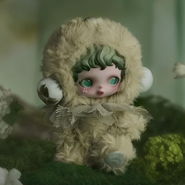 Blind box peluche style Skullpanda thème floral