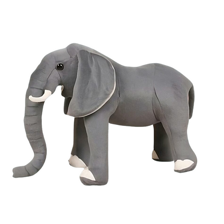 Peluche éléphant réaliste pour enfant