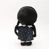 Peluche Mercredi Addams en robe noire à fleurs