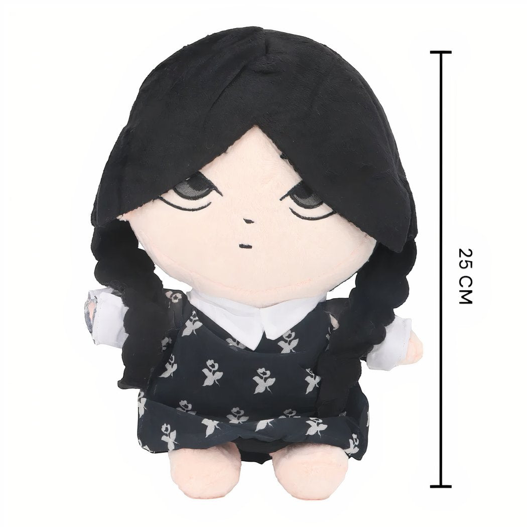 Poupée douce Mercredi Addams 25 cm