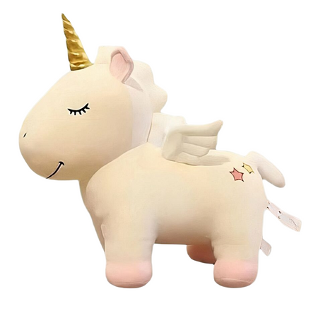 Peluche licorne beige