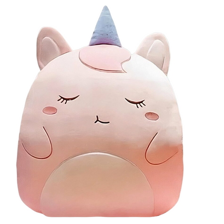 Peluche oreiller licorne rose