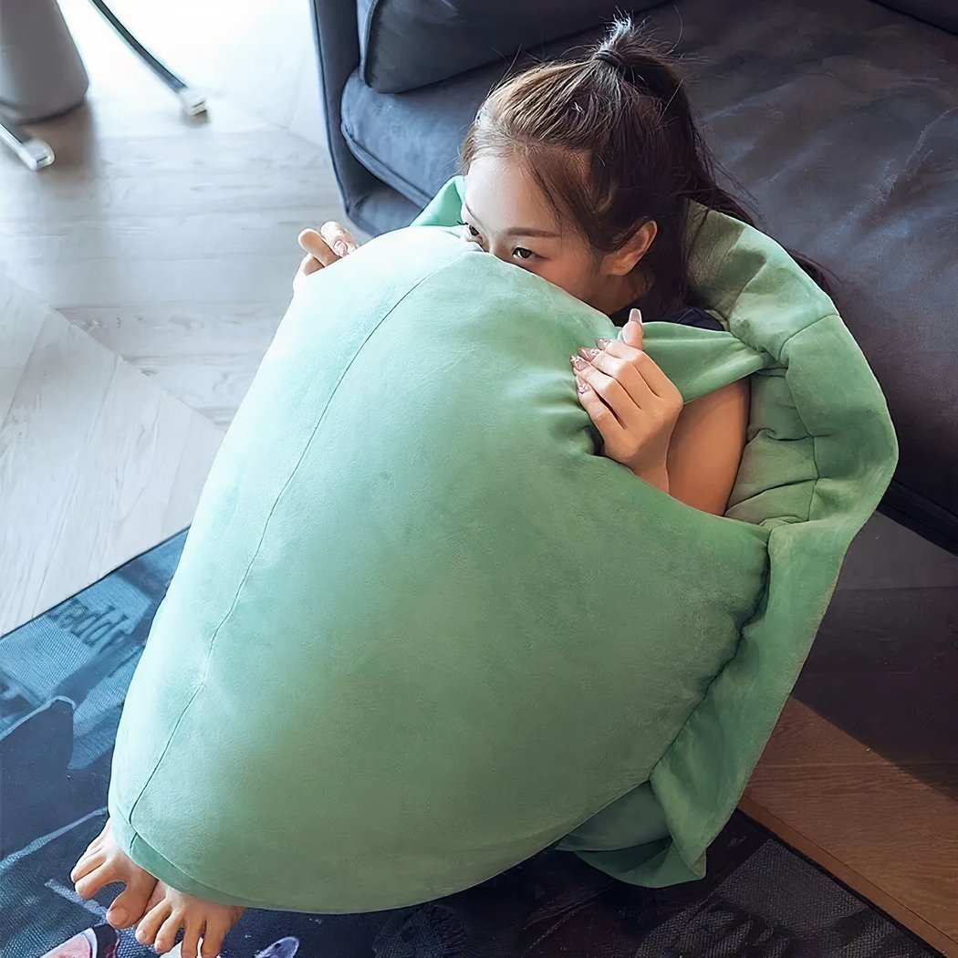 Coussin peluche carapace de tortue