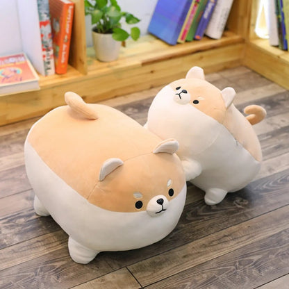 Oreiller en peluche chien Shiba inu