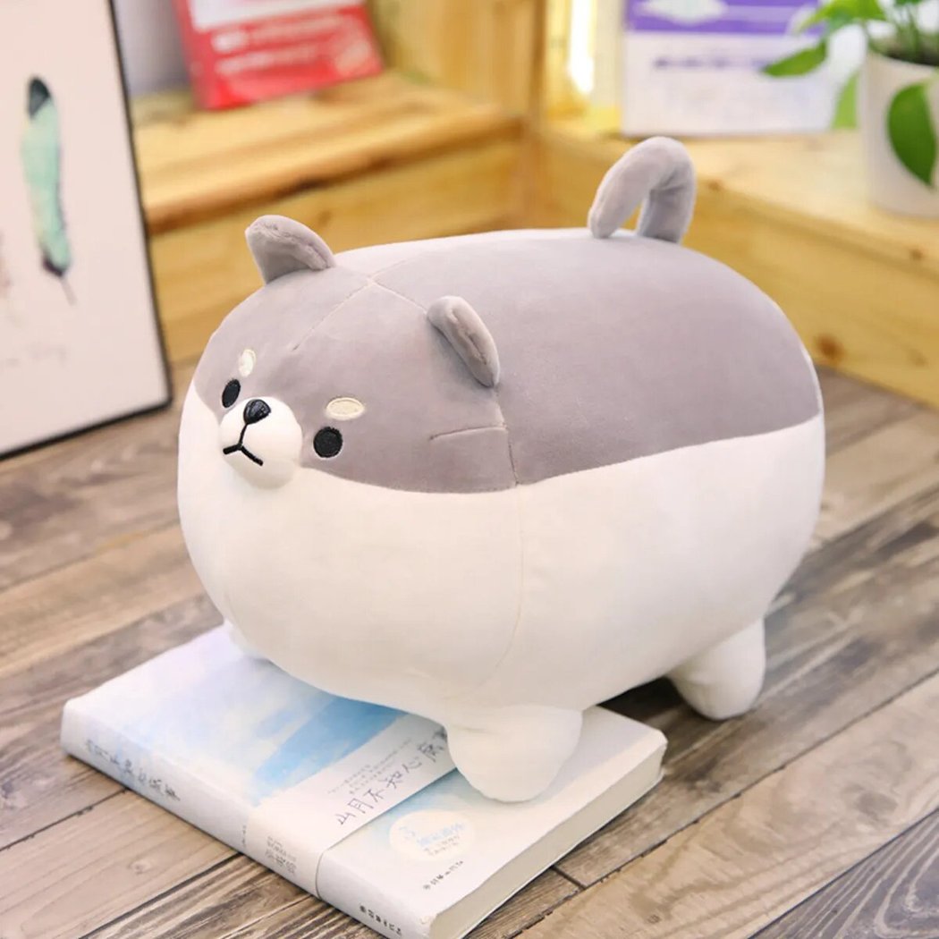 Oreiller en peluche chien Shiba inu