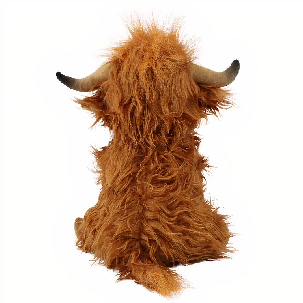 Peluche vache Highland à poils longs