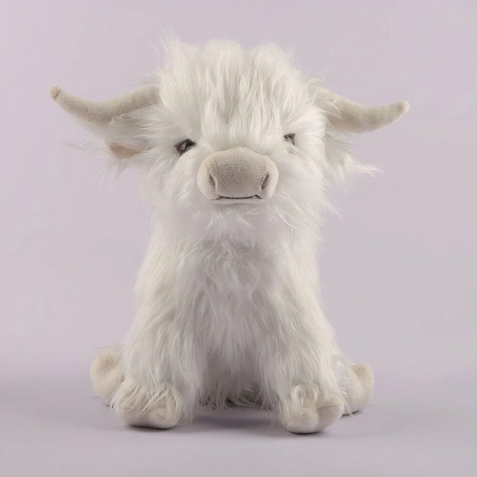 Peluche vache Highland à poils longs