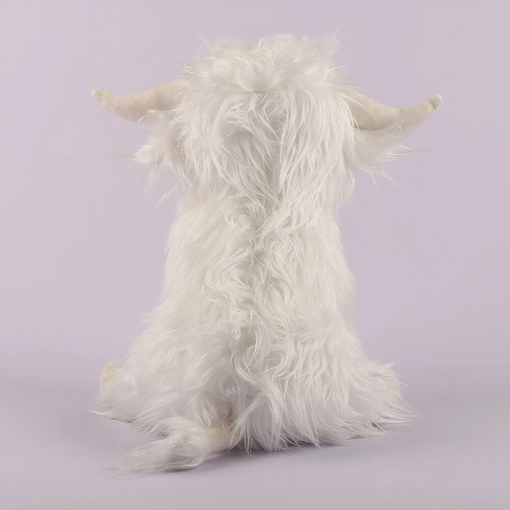 Peluche vache Highland à poils longs