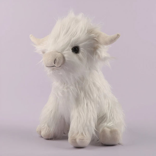 Peluche vache Highland à poils longs