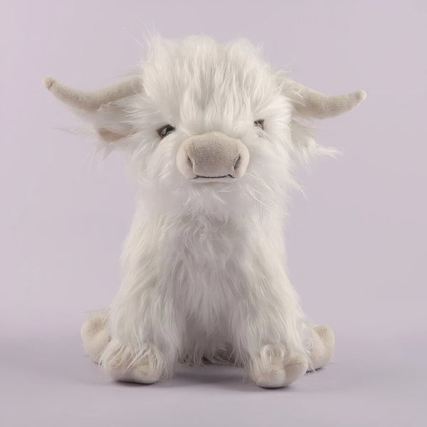 Peluche vache Highland à poils longs