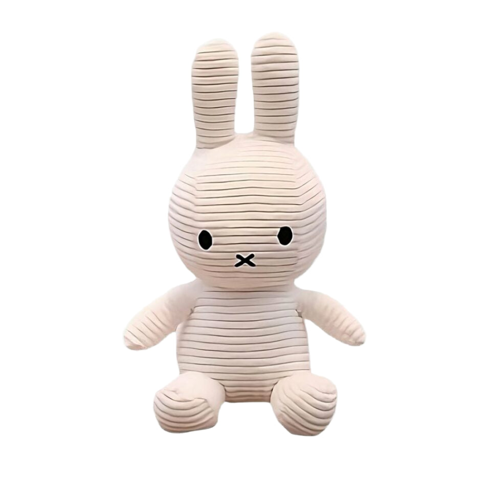 Peluche Miffy côtelé blanc