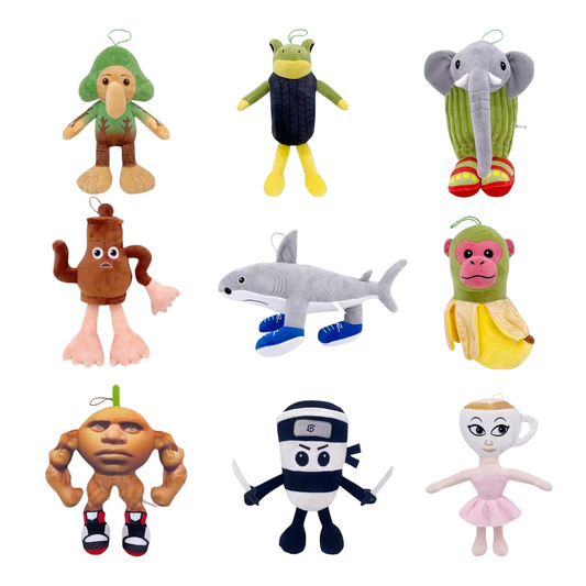 Peluche personnage drôle tendance internet italian brainrot