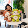 Peluche chat déguisé en grenouille