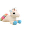 Peluche licorne bleu arc-en-ciel