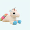 Peluche licorne bleu arc-en-ciel