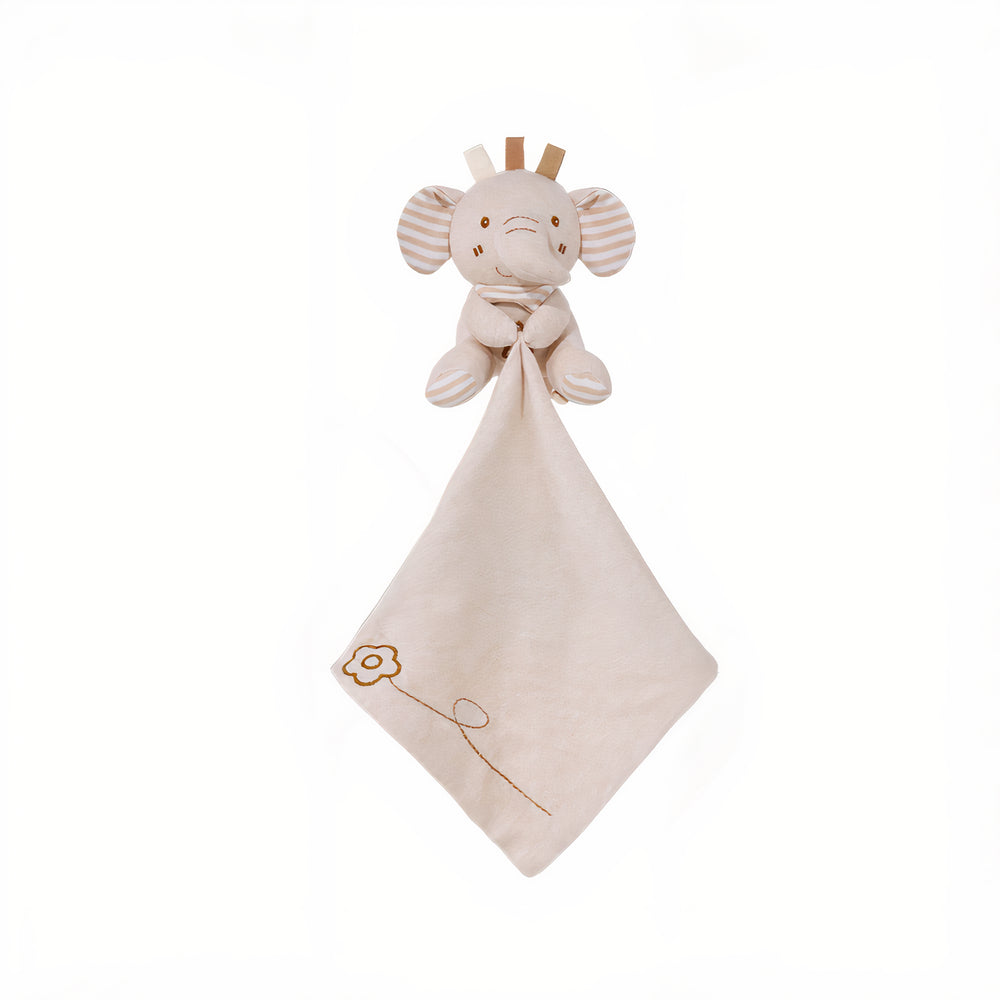 Peluche doudou éléphant beige