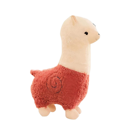 Peluche alpaga à robe colorée