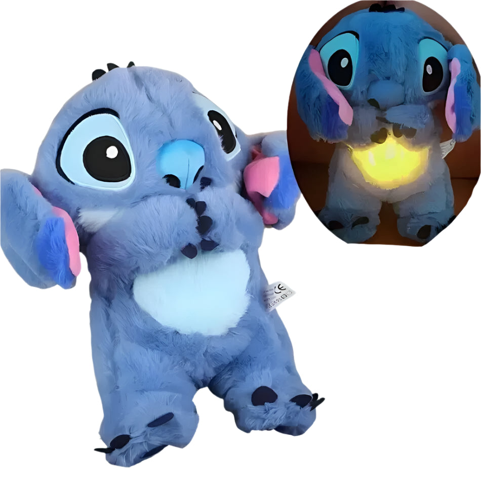 Peluche Stitch respirante avec berceuse apaisante