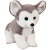 Peluche chien husky gris