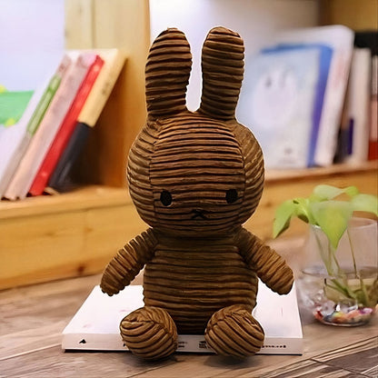Peluche Miffy côtelé marron